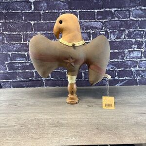 Primitive Bald Eagle Plush Figurine